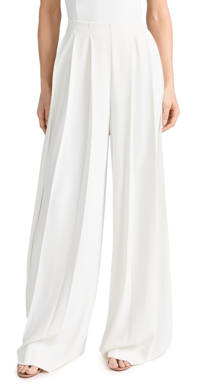 L'AGENCE Nova Pleated Pants Ivory