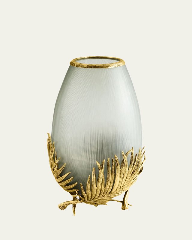 Palm Medium Glass Vase