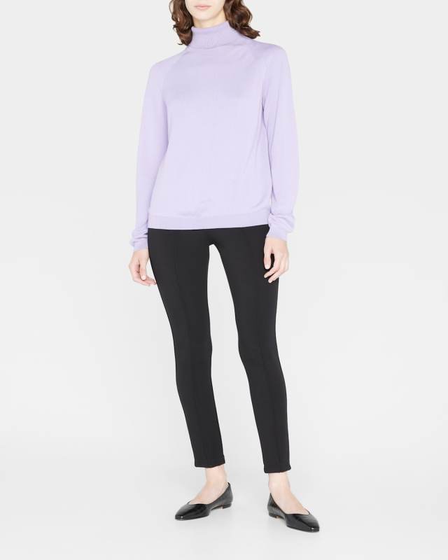 Pintucked Skinny Pants