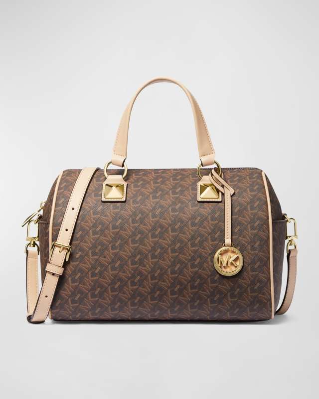 Medium Monogram Zip Satchel Bag