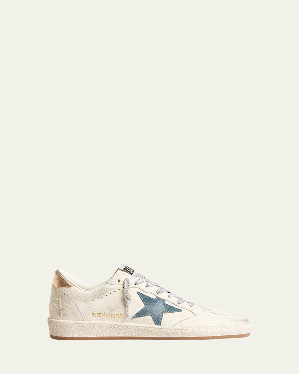 Ballstar Mixed Leather Low-Top Sneakers