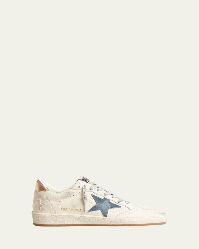 Ballstar Mixed Leather Low-Top Sneakers