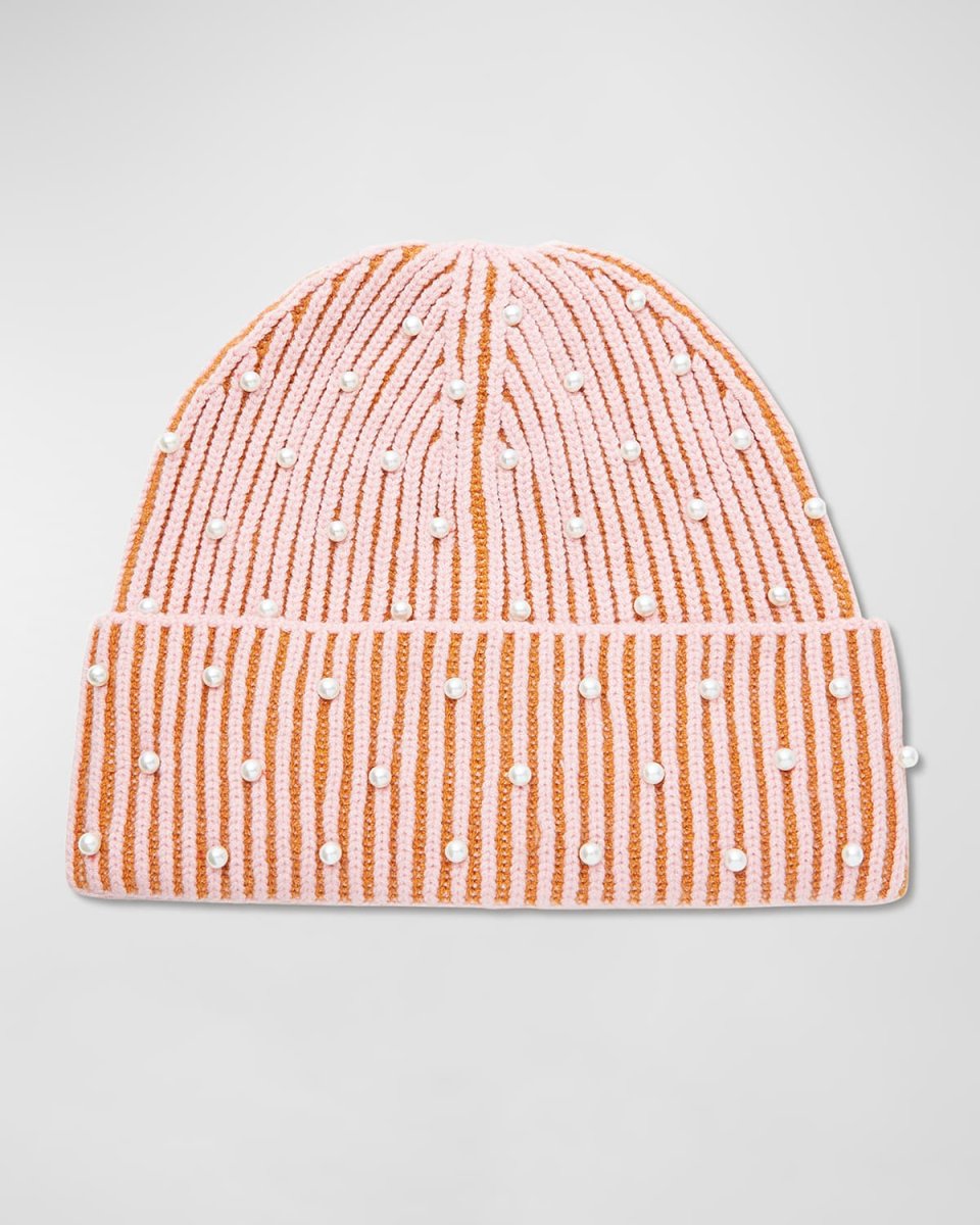 Pearly Saturday Stripe Beanie
