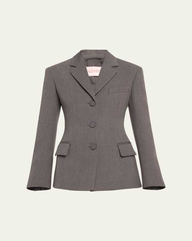 Wool Single-Breast Blazer