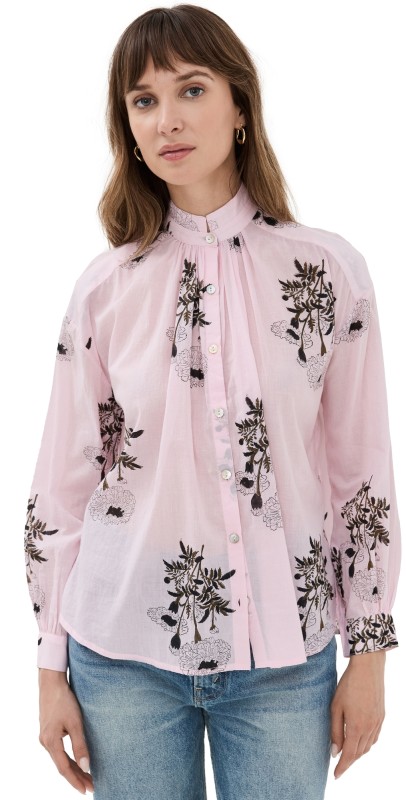 Alix of Bohemia Kiki Anemone Bloom Shirt Pink