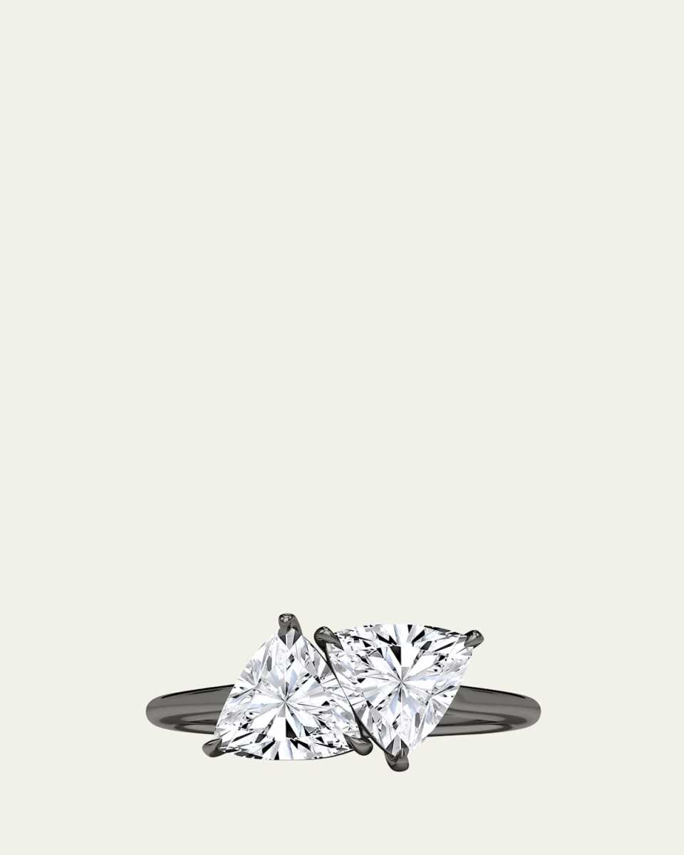 18K Trillion Lab Grown Diamond Twin Ring