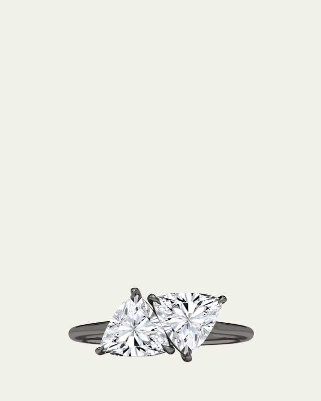 18K Trillion Lab Grown Diamond Twin Ring