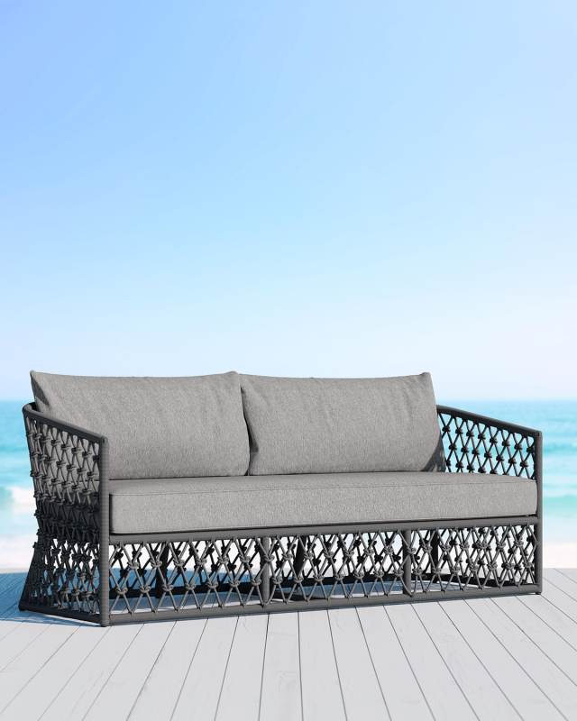 Amelia Three-Seat Sofa with Cushion