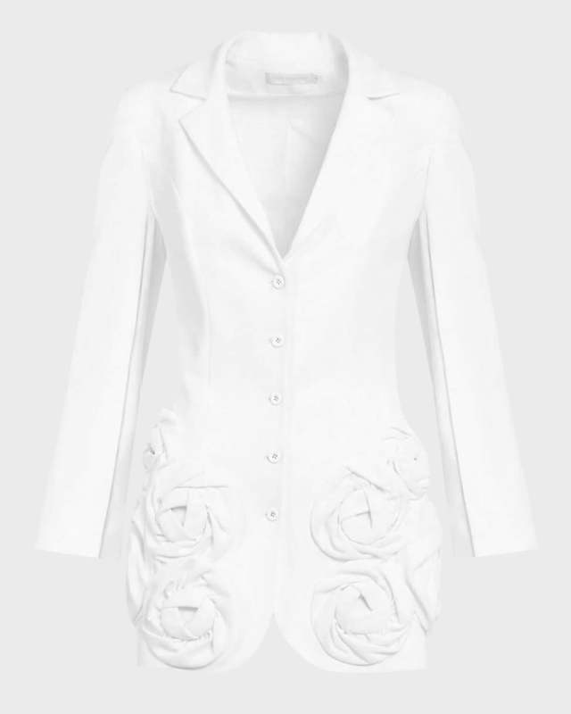 Enchante Lace-Up Rosette Blazer