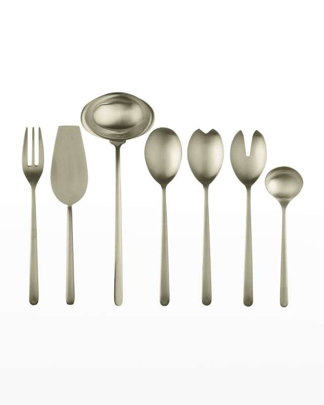 Linea Ice Champagne 7-Piece Full Serving Set