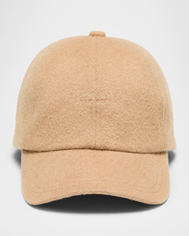 Lo Logo-Embroidered Wool Baseball Cap