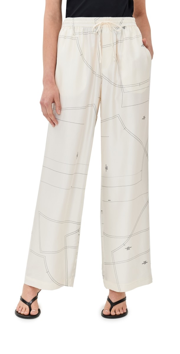 Róhe Wide Leg Silk Trousers Patternmaking