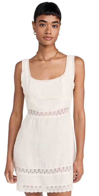 RIXO Ronan Dress Cream