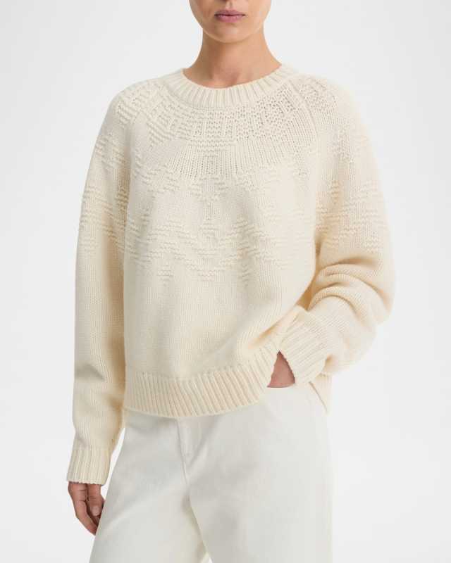 Fair Isle Raglan Crewneck Sweater