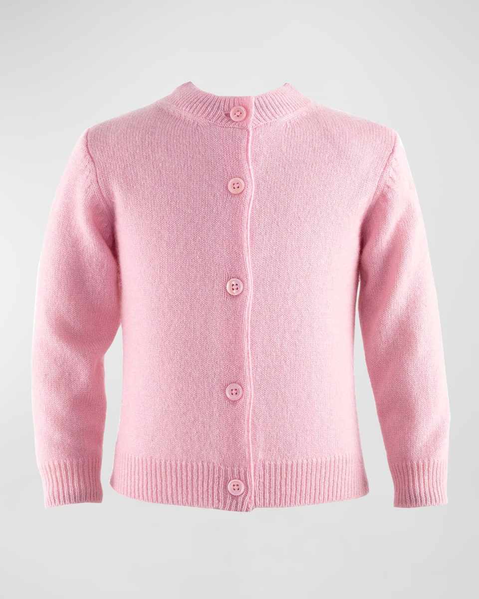 Girl's Cashmere Cardigan, Size 6M-24