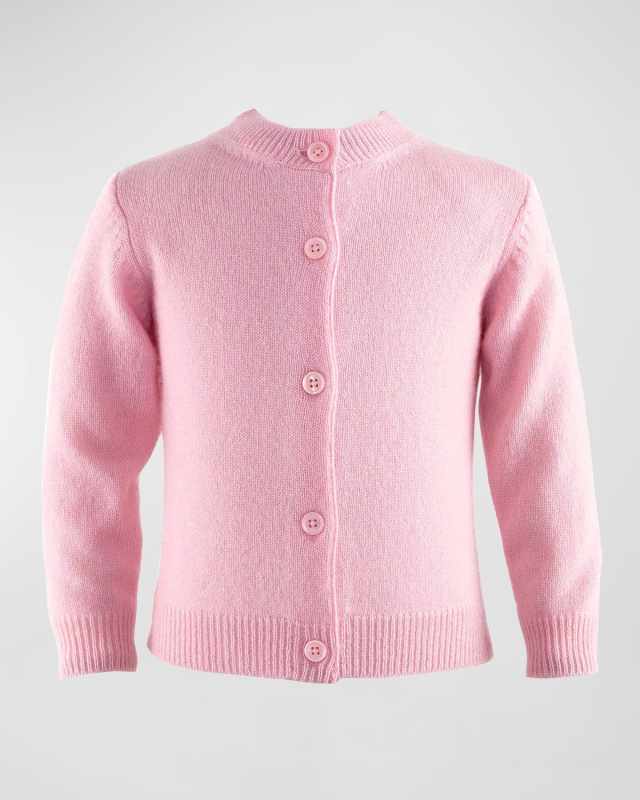 Girl's Cashmere Cardigan, Size 6M-24