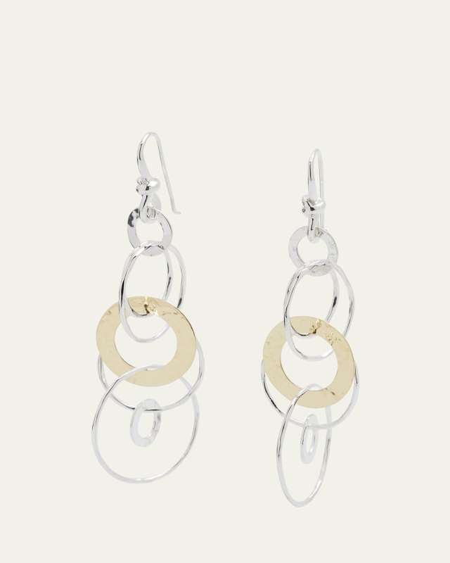 Hammered Jet Set Earrings in Chimera