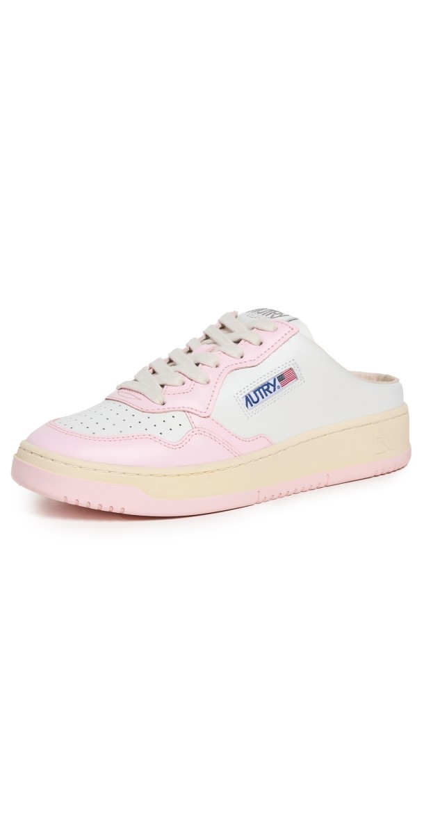Autry Medalist Mule Sneakers White/Blushing Bride