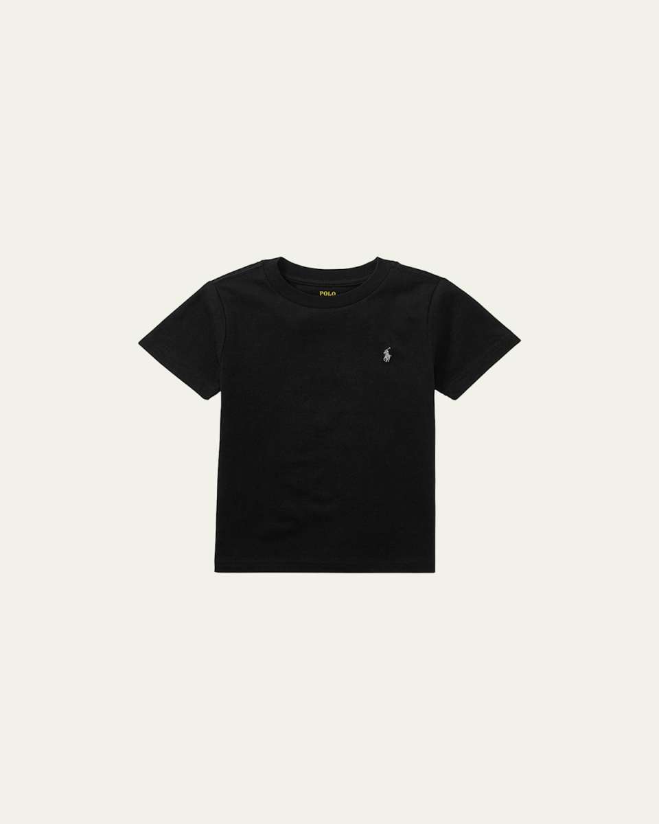 Boy's Cotton Jersey Crewneck Tee, Size 2-4
