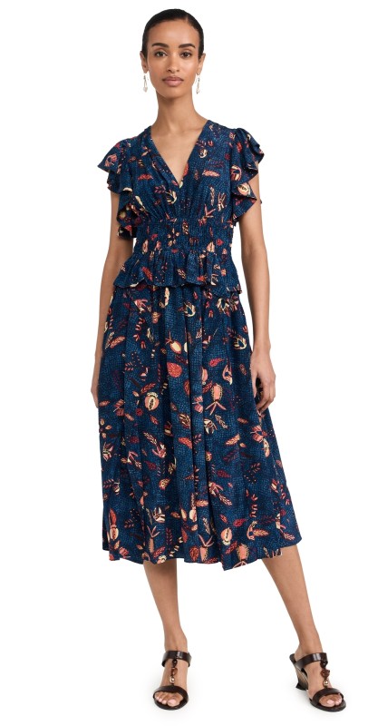 Ulla Johnson Brielle Dress Blue Dahlia
