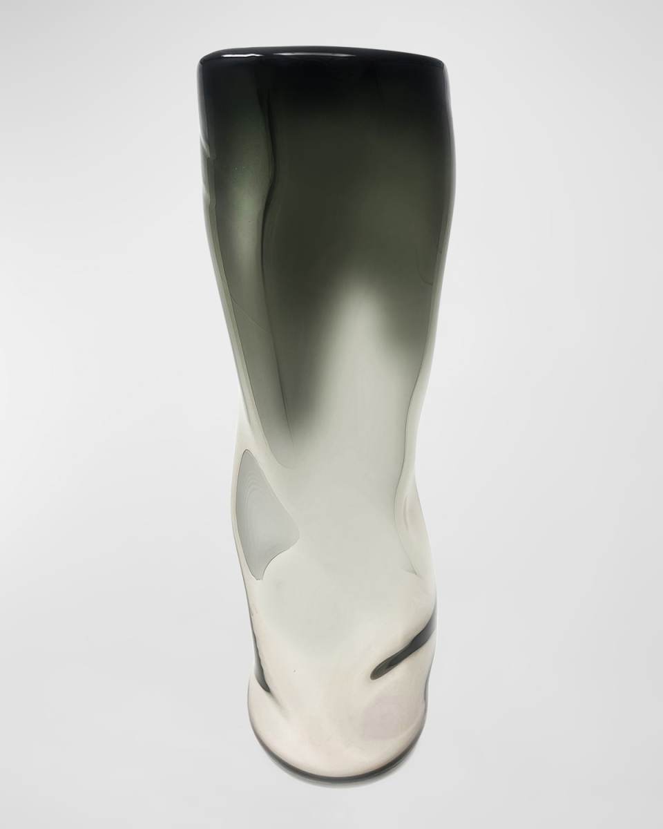 Wavy Mirrored Vase