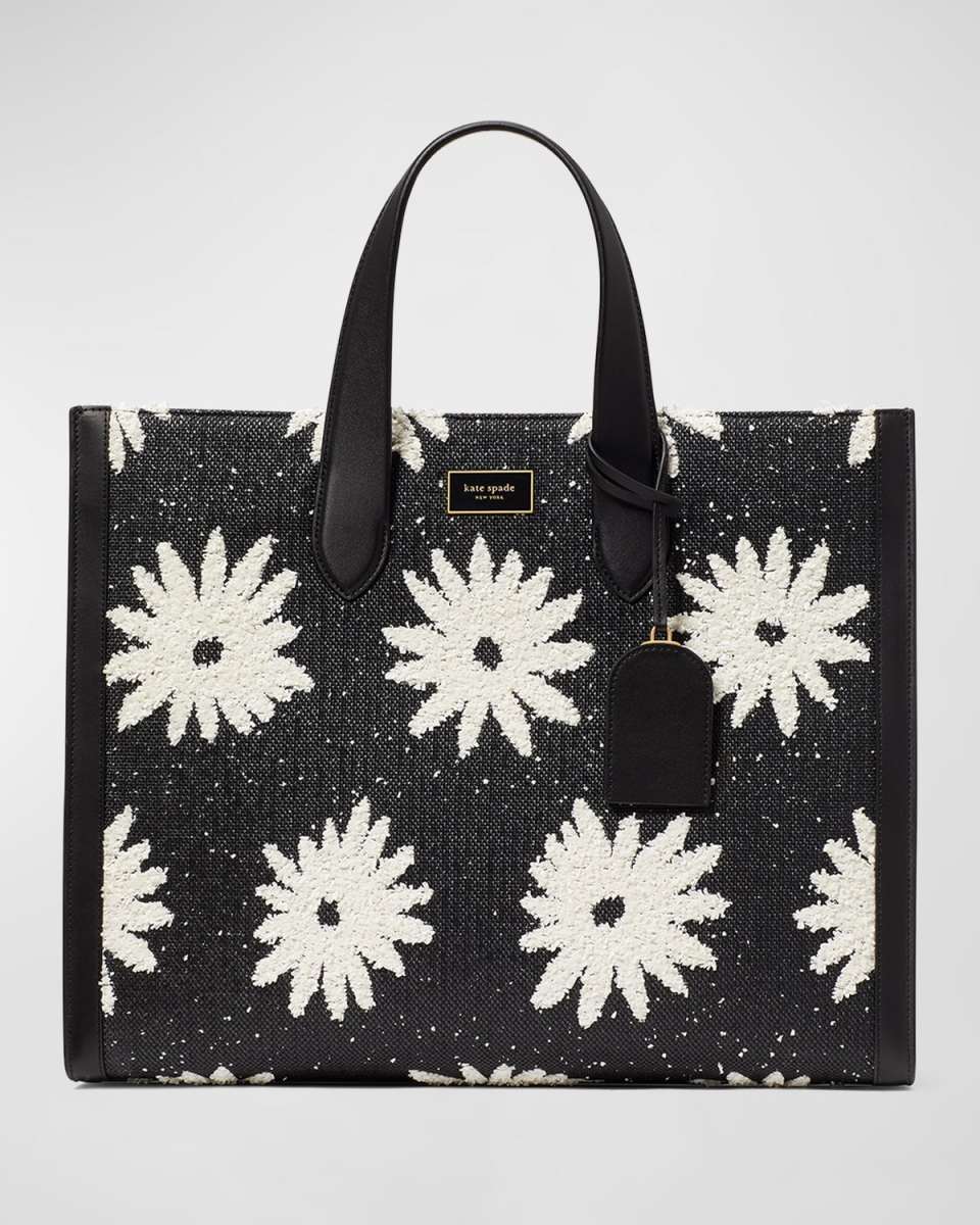 manhattan large floral tote bag