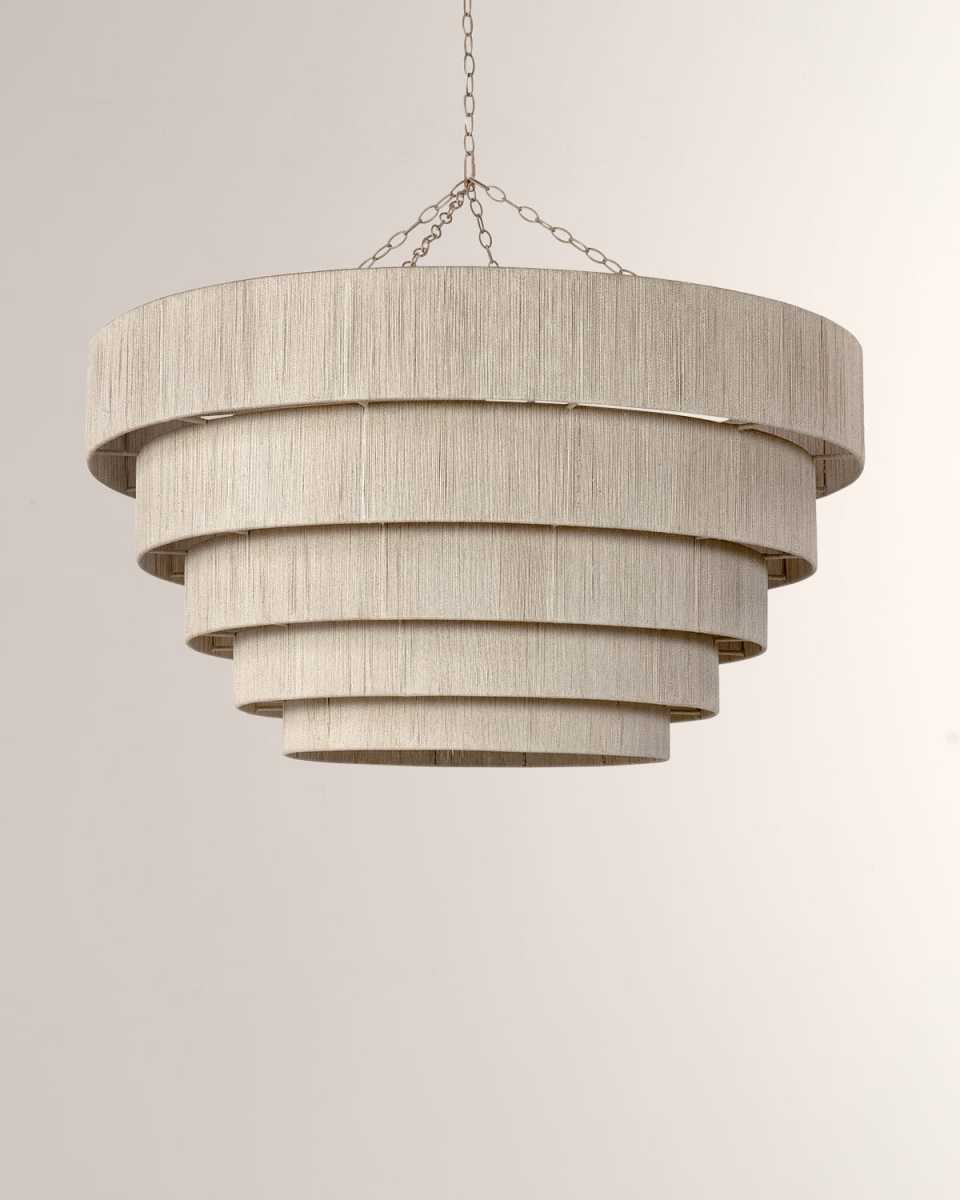 Everly Oversized 5-Tier 6-Light Chandelier - 50"