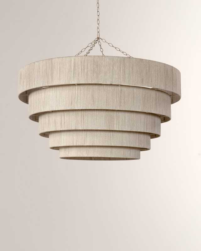 Everly Oversized 5-Tier 6-Light Chandelier - 50"