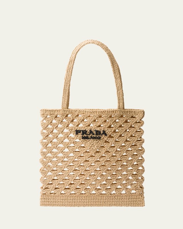 Logo Crochet Tote Bag