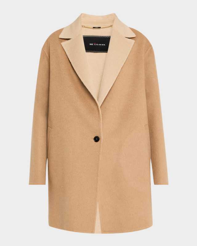 Reversible Brushed Cashmere Coat