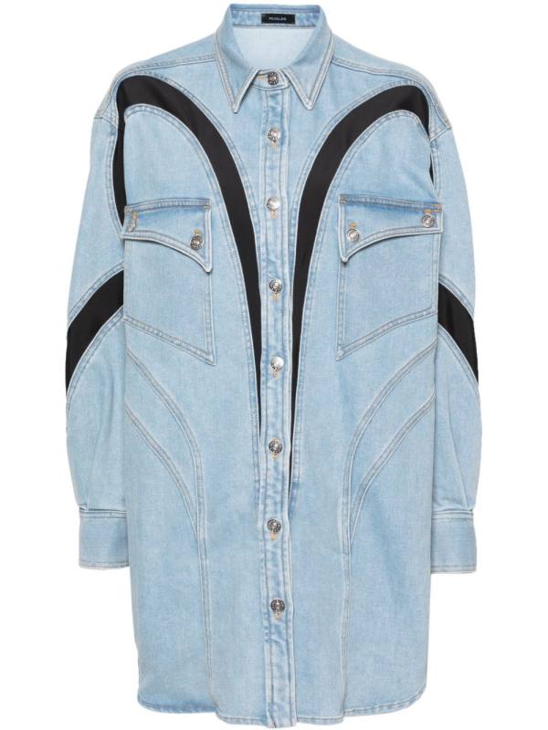 panelled denim jacket