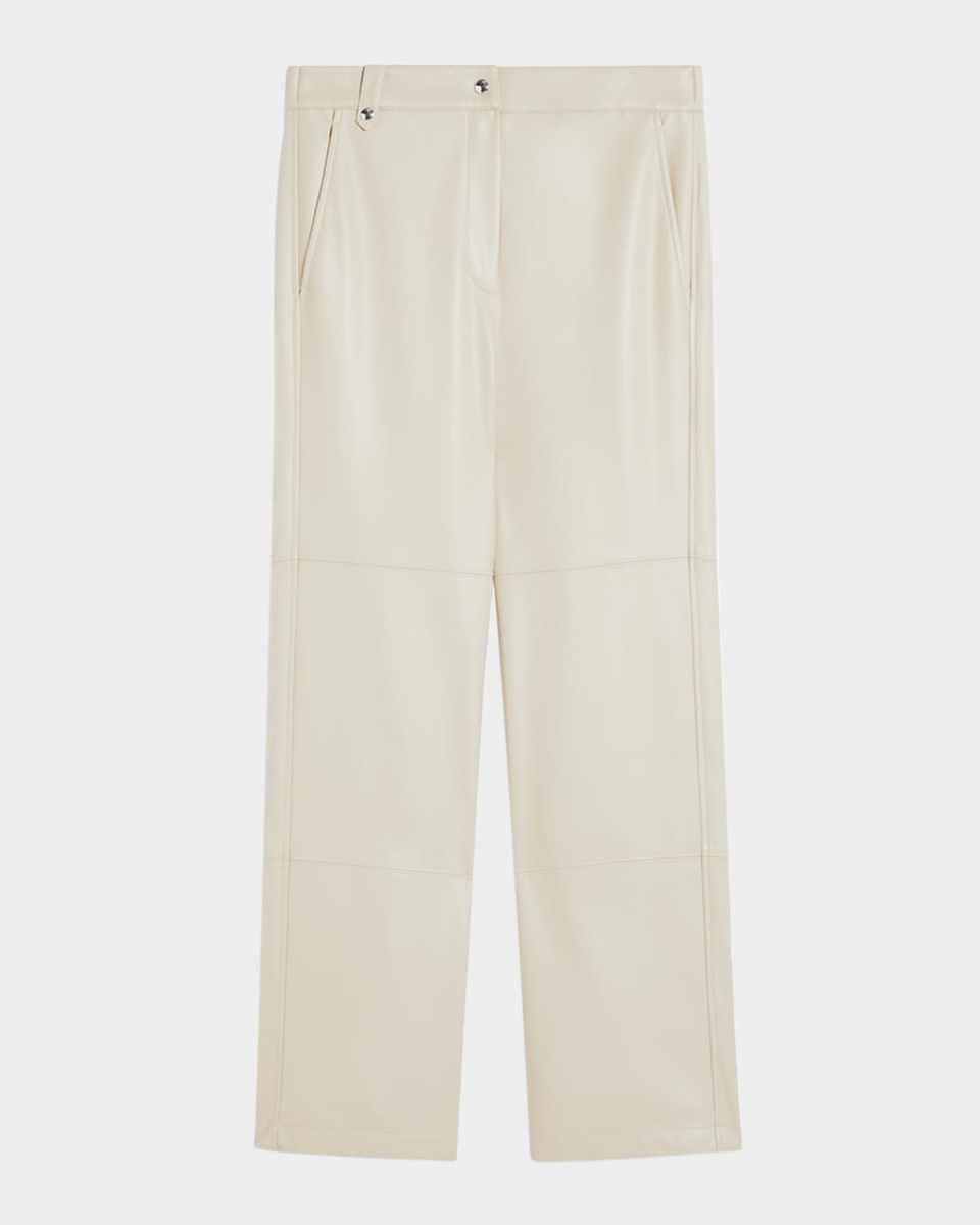 Struzzo Cropped Faux Leather Pants