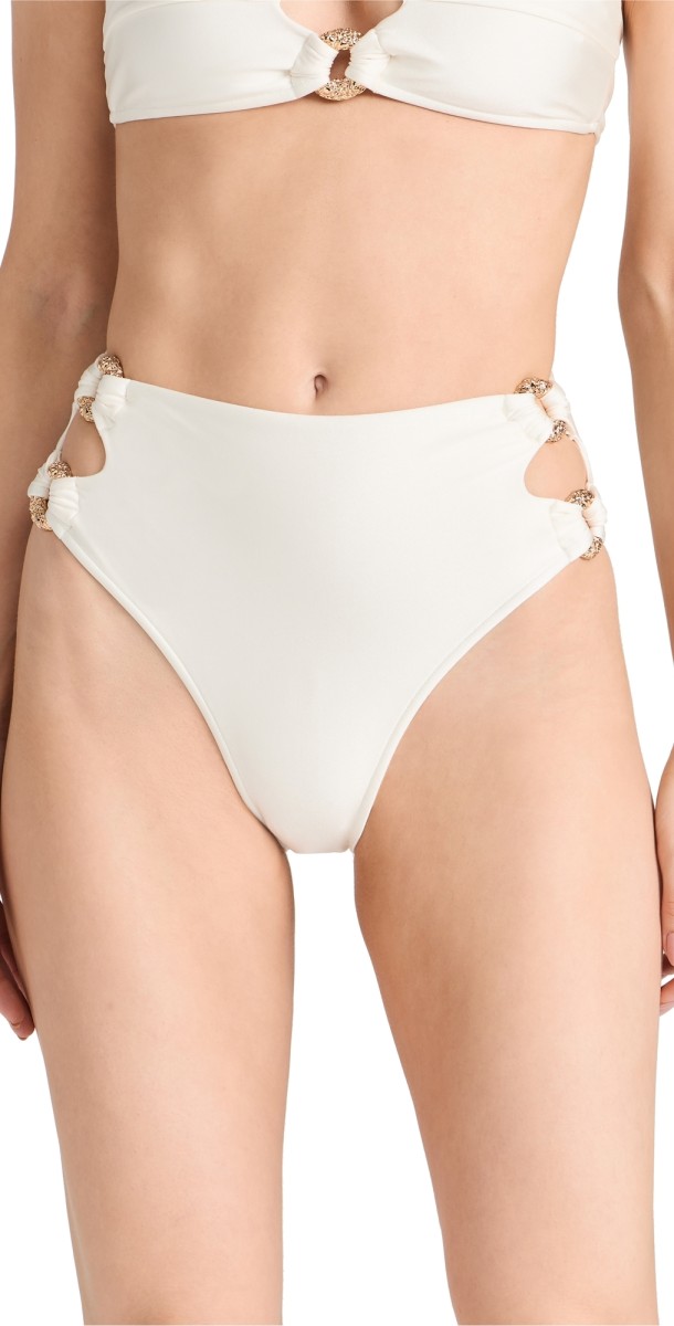 Cult Gaia Pisa Bikini Bottoms Off White
