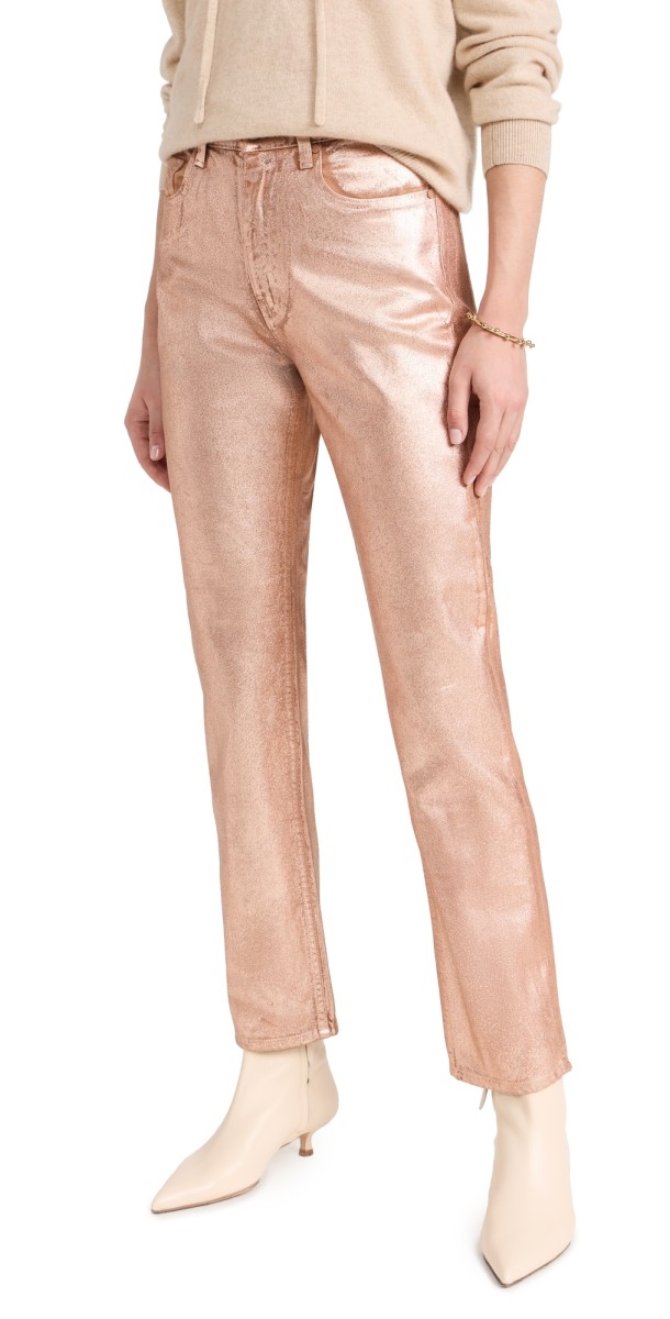Ulla Johnson The Agnes Jeans Copper Foiled Wash