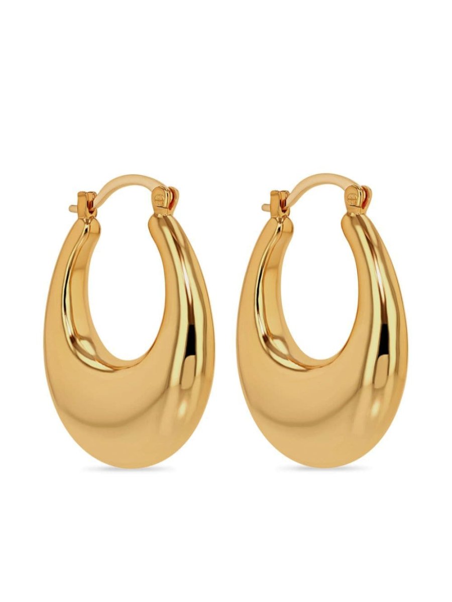 14kt yellow gold Gradual hoop earrings