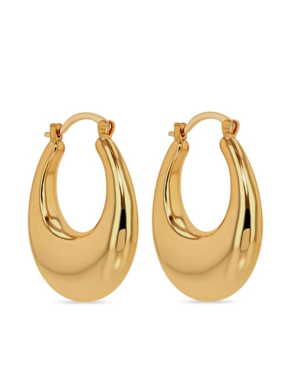 14kt yellow gold Gradual hoop earrings