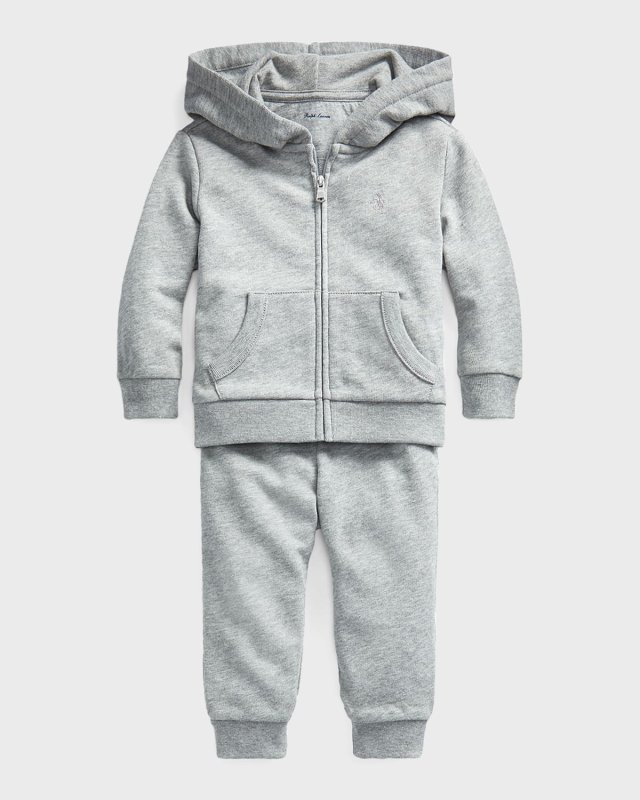 Boy's Atlantic Terry 2-Piece Sweatsuit, Size 3M-