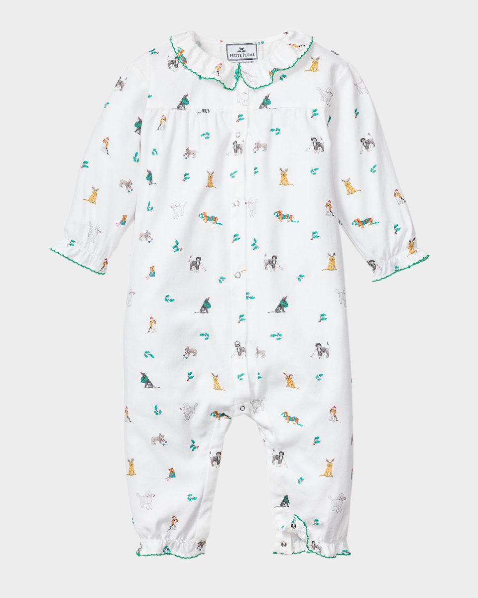 Girl's Madeline Jingle Paws Coverall, Size Newborn-24