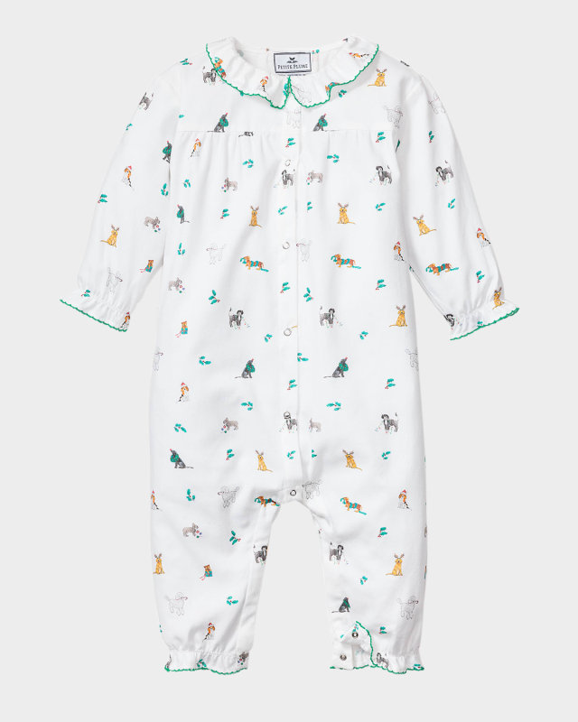 Girl's Madeline Jingle Paws Coverall, Size Newborn-24