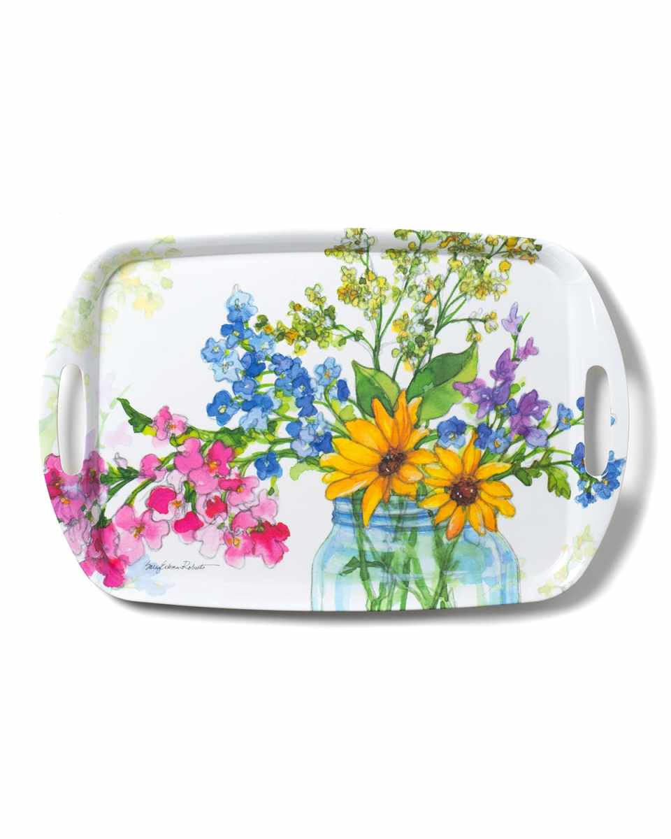 Jars of Sunshine Shatter-Resistant Bamboo Serving Tray