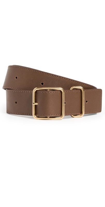 Janessa Leone Leather Belt Brown