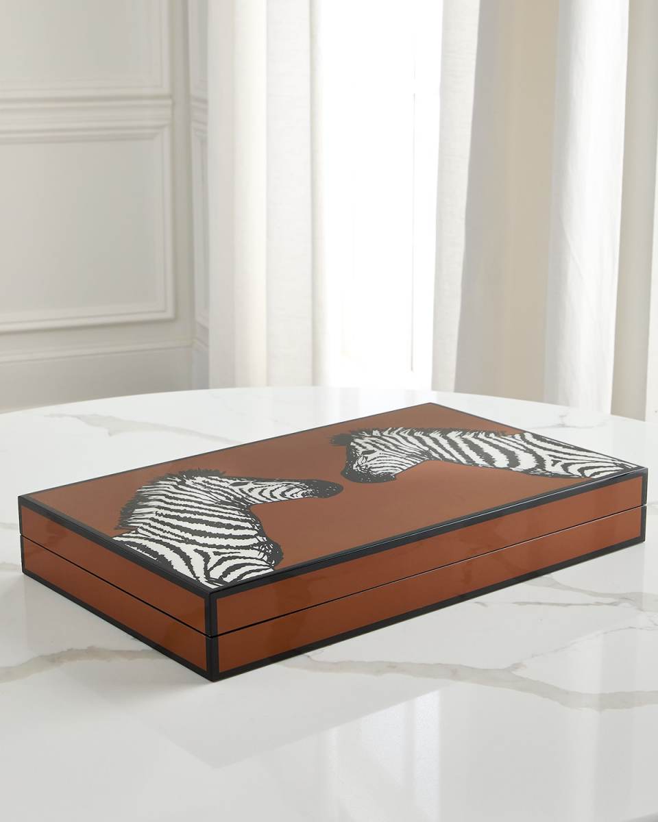 Zebra Backgammon Set