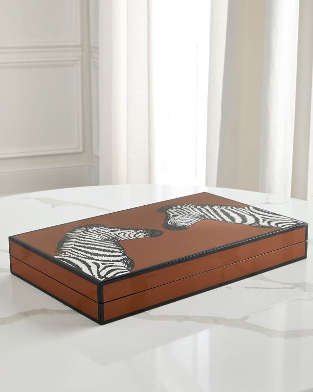 Zebra Backgammon Set