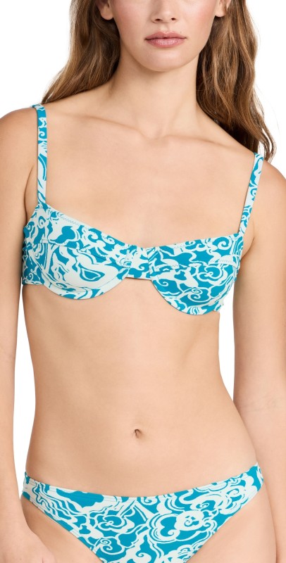 A. L.C. Dylan Bikini Top Scone/Blue