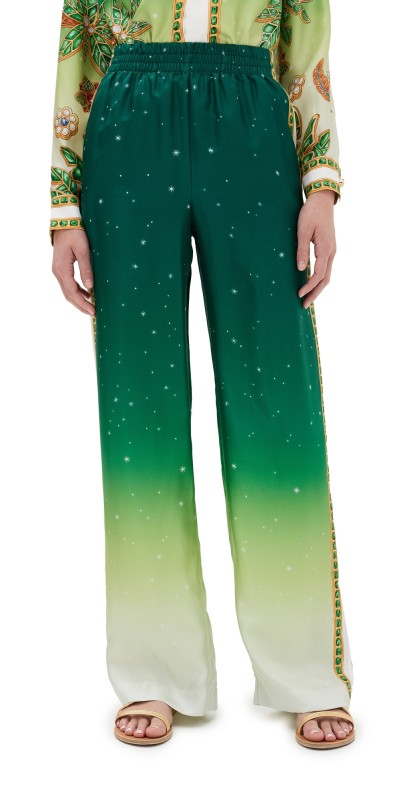 Casablanca Printed Straight Leg Trousers Joyaux D'Afrique