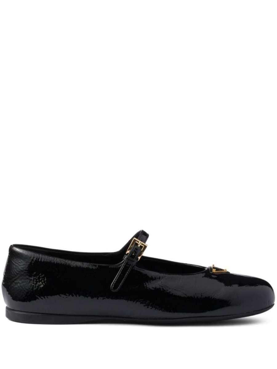 leather ballerina shoes