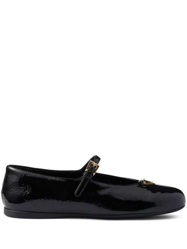 leather ballerina shoes