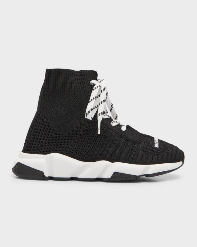 Kid's Speed Lace-Up Sock Sneakers