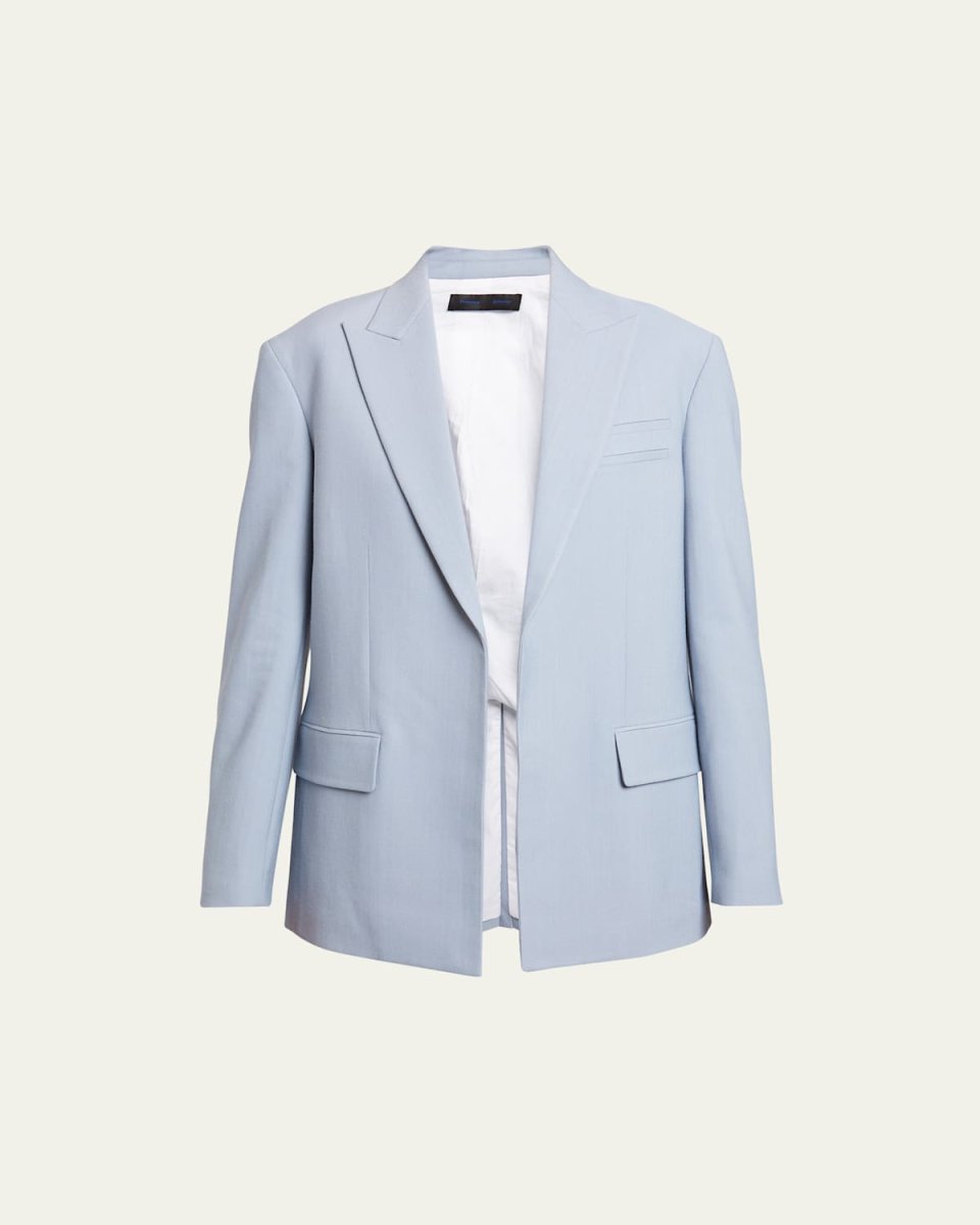 Devon Straight Wool Suiting Jacket
