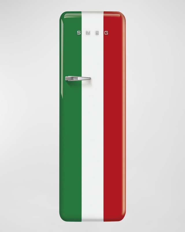 FAB28 Retro-Style Refrigerator with Internal Freezer, Right Hinge